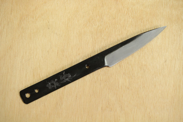 Shokei blank blade Custom knife Making Kurouchi white 2 steel full tang knife 78mm