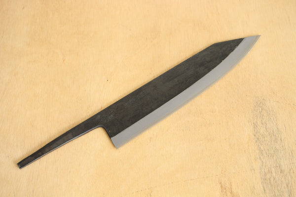 Kosuke Muneishi Handgeschmiedete Blankoklinge. Kurouchi Kiritsuke Gyuto-Messer aus blauem #2-Stahl, 215 mm