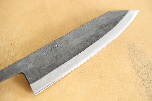 Kosuke Muneishi Lame vierge forgée à la main Bleu #2 acier Kurouchi Kiritsuke Gyuto couteau 215mm
