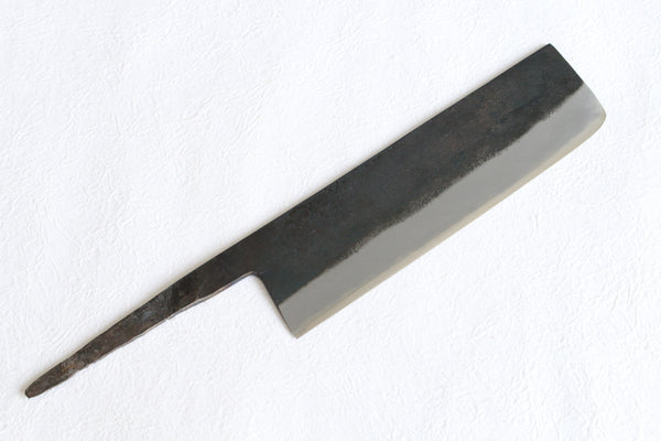 Daisuke Nishida lame vierge Couteau sur mesure Fabrication à la main forgé blanc 1 acier Kurouchi Nakiri 170mm