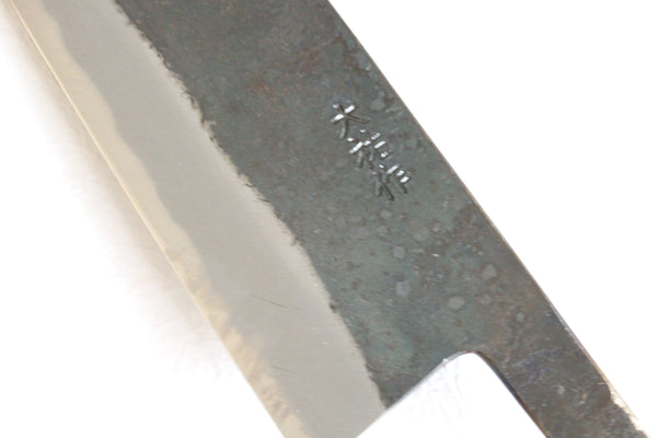 Daisuke Nishida hoja en blanco Cuchillo personalizado Fabricación a mano forjado blanco 1 acero Kurouchi Nakiri 170mm