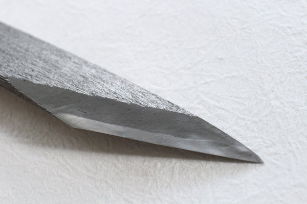 Kiridashi Messerstärke Klinge Kogatana Holzmaserung Takao Shibano Weiß-2 Stahl 56 mm