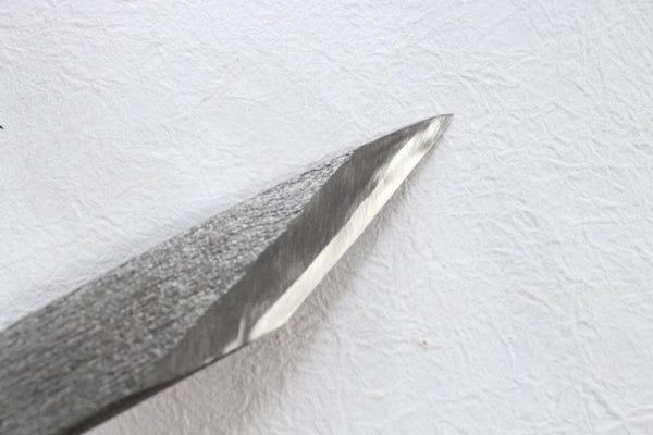 Kiridashi Couteau épaisseur lame kogatana grain bois Takao Shibano blanc-2 acier 56mm