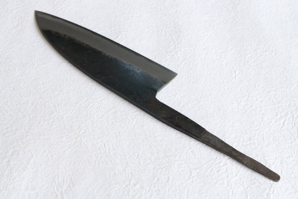 Daisuke Blankoklinge Custom Messerherstellung handgeschmiedet weiß 1 Stahl Kurouchi Santoku 110mm