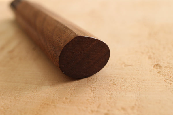 Mango de madera de nogal tradicional japonés en forma de D en blanco 131mm