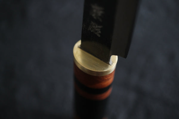 Kosuke muneishi forjado a mano azul #2 acero yosegi Custom Caza cuchillo 110mm