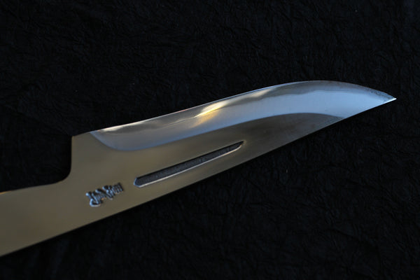 Kurotori Ginsan hand forged Mirror finish Hunting Full tang knife blank 130mm