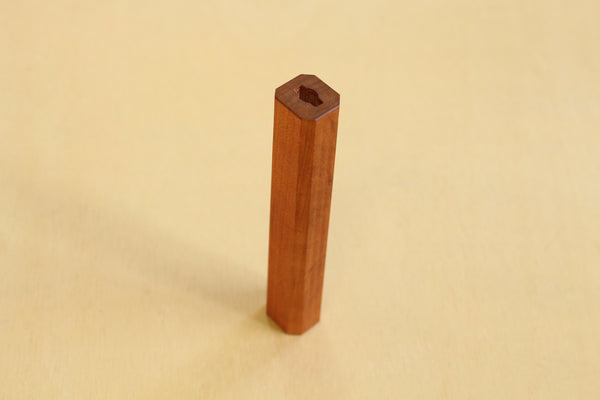 Japanisches Yama Sakura Achteck-Holzmesser mit Griffrohling 141 mm