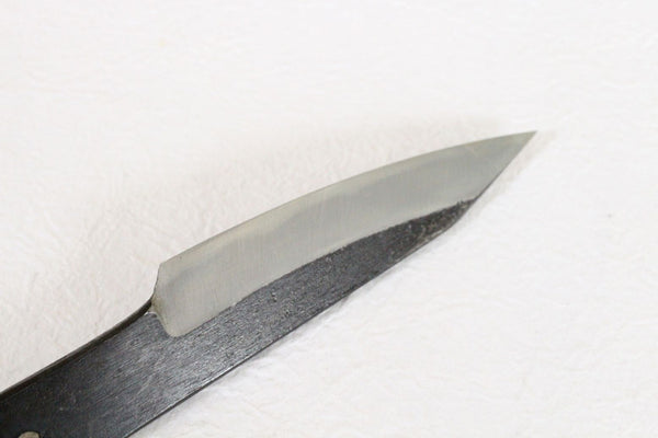 Shokei blankt blad Custom kniv Gør Kurouchi hvid 2 stål fuld tang kniv 78mm