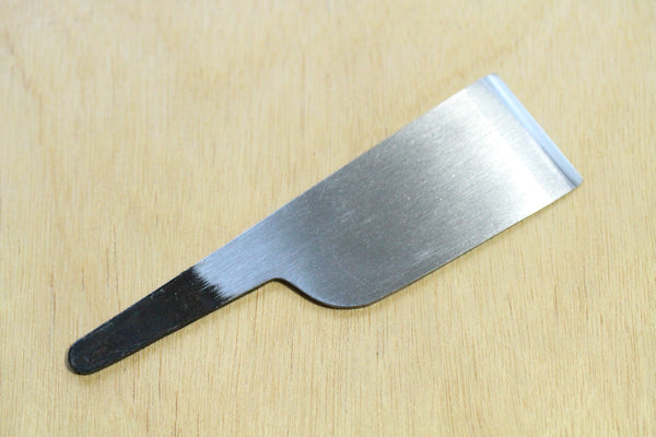 ibuki japansk læder håndværk kniv blank klinge kasumi blå 2 stål 36mm