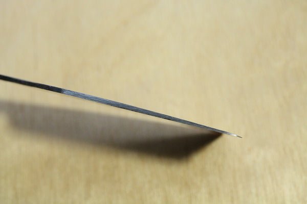 ibuki japansk læder håndværk kniv blank klinge kasumi blå 2 stål 36mm