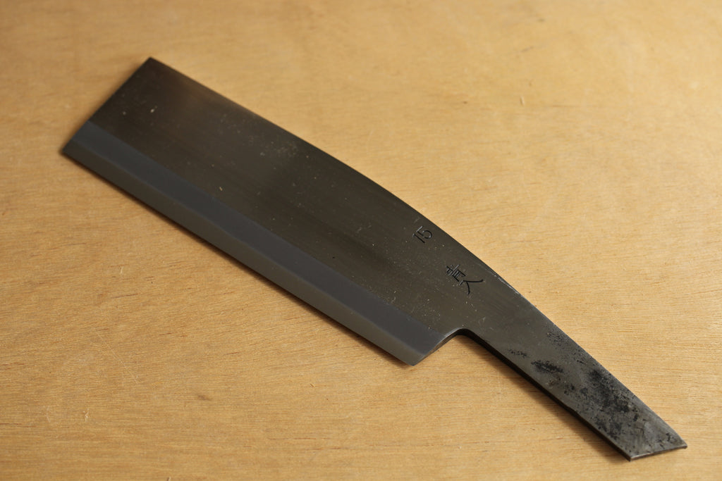 Japanese Ken Nata Hatchet knife blank blade Masatada forged blue #2 st –  ibuki blade blanks