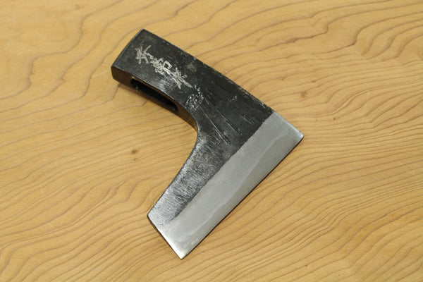 Japansk Hatchet kniv blank Axe Hidetsune hånd smedet hvid #2 stål Tebatsuri 550