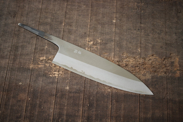 ibuki wa handle custom knife making kit for beginners Blue #2 steel clad stainless Gyuto knife 185mm