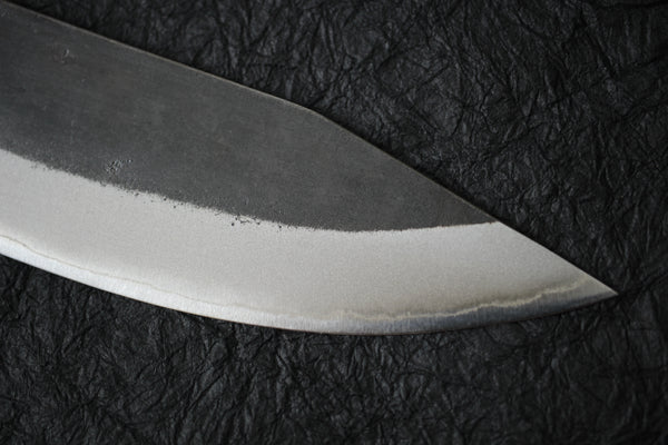 Kosuke Muneishi Shin couteau de chef classique Lame vierge forgée à la main Bleu #2 acier revêtu d’acier inoxydable 200mm