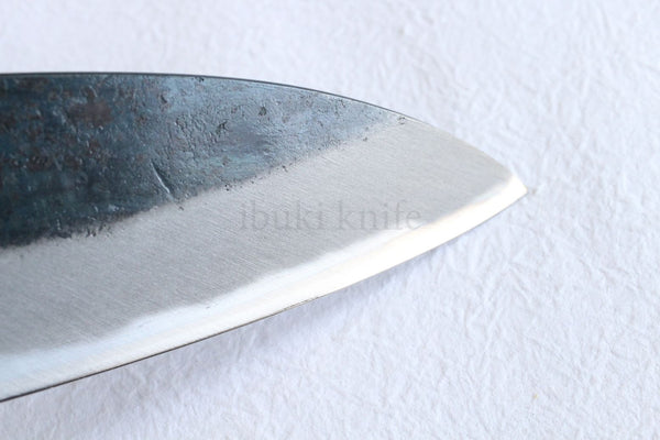 Daisuke Nishida hand forged white #1 steel blank blade Kurouchi Funayuki Gyuto 180mm