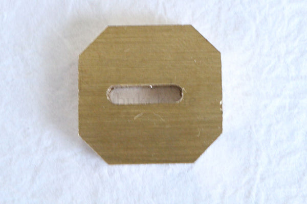 Ibuki octágono cuchillo de cocina japonés Brass Bolster cuchillo personalizado herramienta de fabricación de piezas de bricolaje espesor 3 mm
