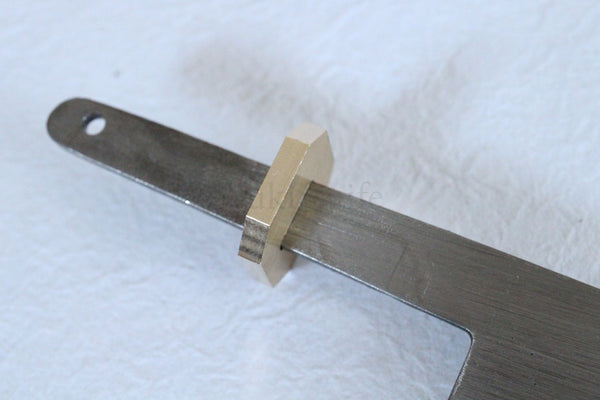 Ibuki ottekantet japansk køkkenkniv Messing Bolster brugerdefineret knivfremstillingsværktøj DIY dele tykkelse 3 mm