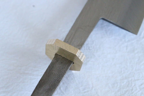 Ibuki Achteck japanisches Küchenmesser Messing Bolster individuelles Messerherstellungswerkzeug Diy Teile Dicke 3 mm