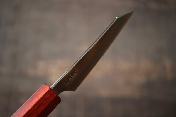 ibuki custom Ginsan forjado a mano Acabado espejo Hoja fija Cuchillo de caza en blanco 90 mm