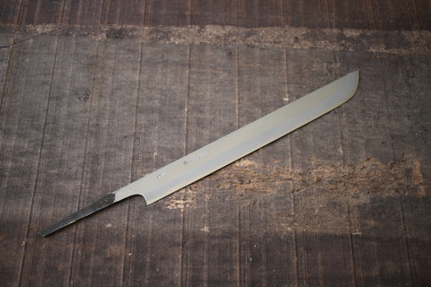 ibuki tanzo blank blade forged blue #1 steel Sakimaru Takobiki sashimi knife thin 245mm