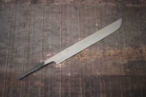 ibuki tanzo blank blade forged blue #1 steel Sakimaru Takobiki sashimi knife thin 215mm