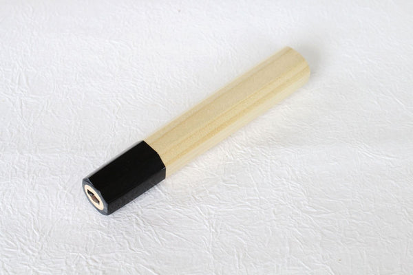 Japanische Magnolie, traditioneller achteckiger Holzgriff, Rohling, individuelles Messerherstellungswerkzeug, S 134 mm
