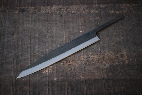 Kosuke Muneishi Hand forged blank blade Blue #2 steel Kurouchi Sashimi knife slicer 240mm