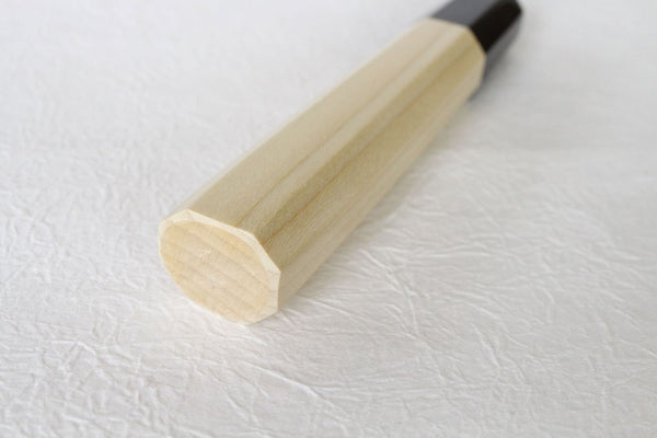 Magnolia tradicional octágono tradicional mango de madera en blanco herramienta de fabricación de cuchillos personalizados M 134mm