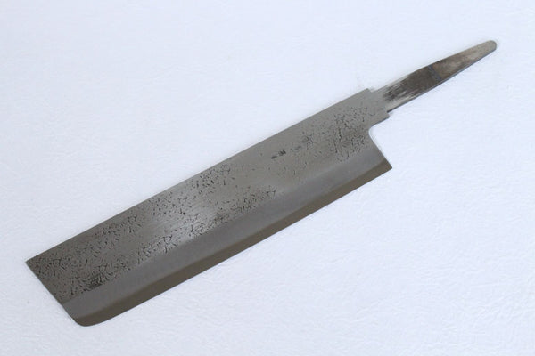 Ibuki hammered Aogami Blue #2 steel blank blade Nakiri 155mm push tang
