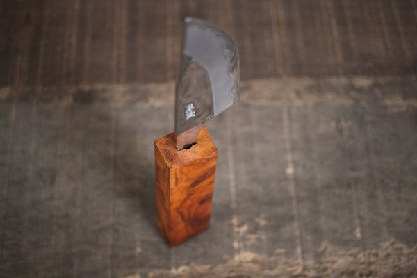 Kurotori Ginsan custom Lame De Chasse couteau faisant le kit 90mm Cinnamonum camphora gnarl bois