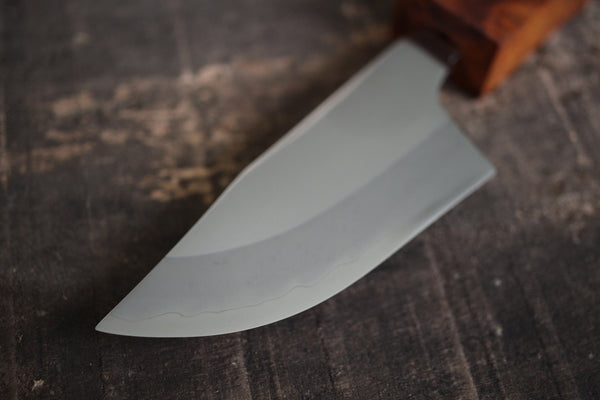 Kurotori Ginsan custom Hunting Blade knife making kit 90 mm Cinnamonum camphora gnarl wood