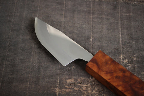 Kurotori Ginsan custom Hunting Blade knife making kit 90 mm Cinnamonum camphora gnarl wood