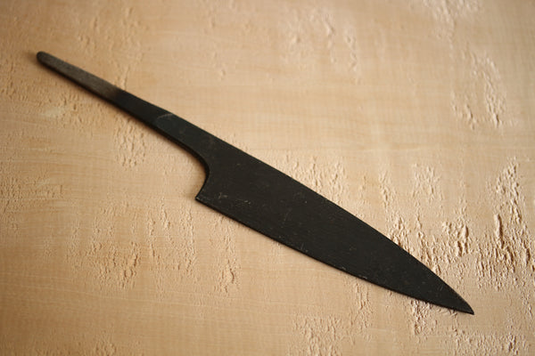 Non edged white 2 steel ajikiri wa petty knife blank blade 105mm single edged GD