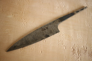 Sin bordes blanco 2 acero ajikiri wa cuchillo pequeño hoja en blanco 105mm de un solo filo GD