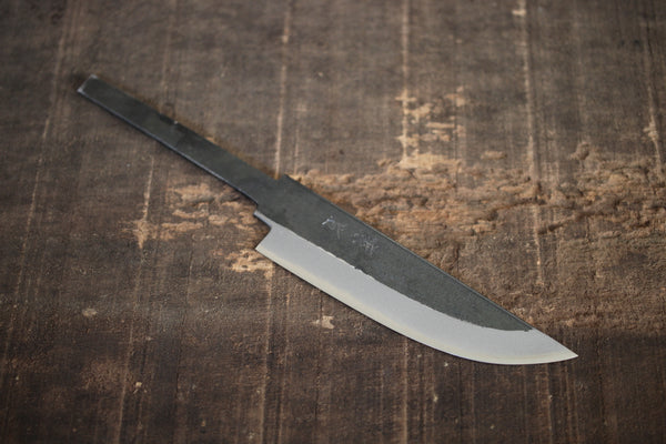 Kosuke Muneishi Håndsmedet jagtkniv Fast blankt blad Blå #2 stål 110mm
