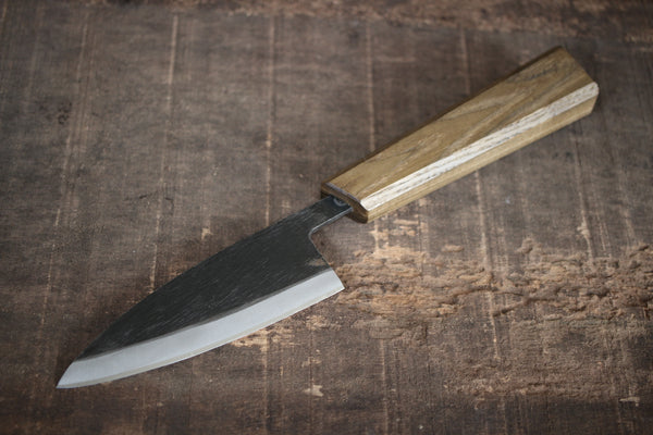 ibuki Jindai tamo octágono cuchillo de madera wa mango en blanco 132mm D