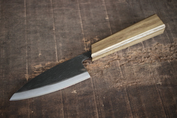 ibuki Jindai tamo octágono cuchillo de madera wa mango en blanco 132mm D