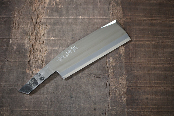 Japansk Koshi Nata Hatchet Branch Skærekniv blankt blad Masatada smedet blå #2 stål 150mm