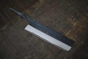 Kosuke Muneishi Håndsmedet blankt blad Blå #2 stål Kurouchi Nakiri kniv 160mm