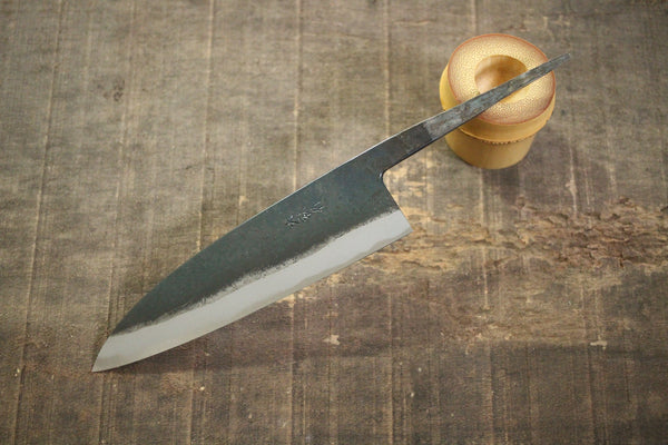 ibuki wa handle custom knife making kit for beginners Daisuke Nishida white #1 steel Gyuto 160mm