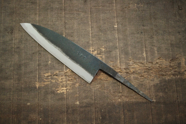 Daisuke Nishida hand forged white #1 steel blank blade Kurouchi Santoku 165mm