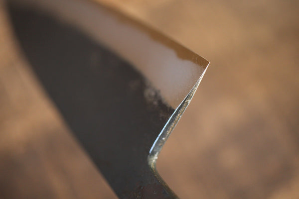 ibuki wa handle custom knife making kit for beginners Daisuke Nishida white #1 steel Gyuto 160mm