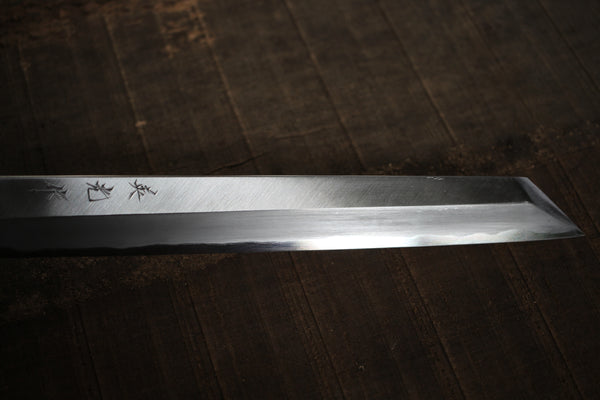 Ibuki Sasaoka leere Klinge, handgeschmiedet, blauer Nr. 2-Stahl, Kiritsuke Kengata Sashimi-Messer, 270 mm