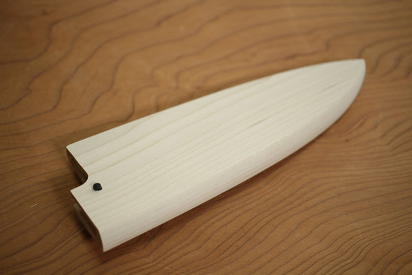 Magnolia en bois Saya Housse de Couteau pour Deba 150mm avec broche en bois d'ébène