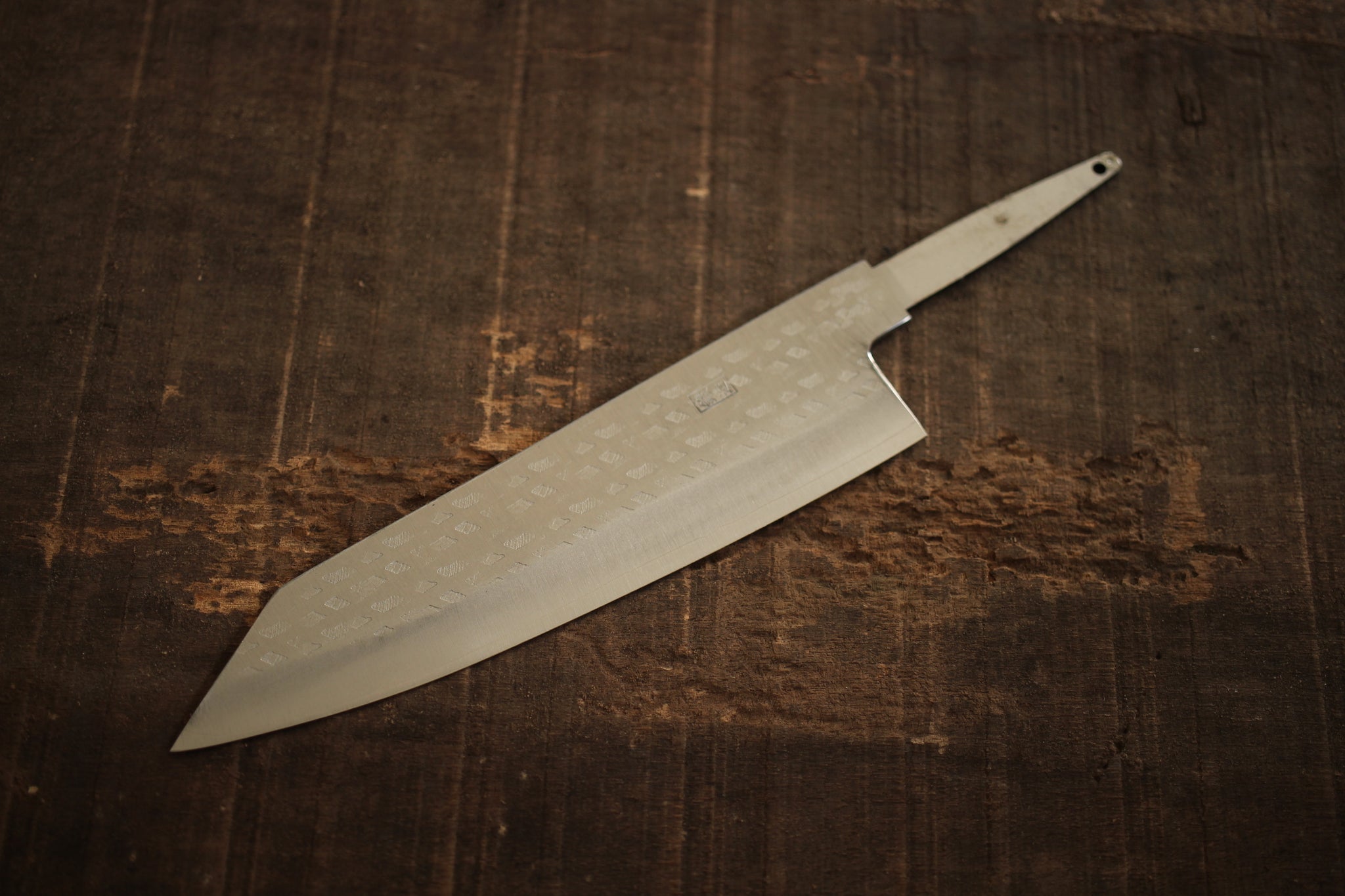 Ibuki AUS-8 steel Kitchen blank blade Gyuto Chef knife 210mmstull shops ta97 withobolster