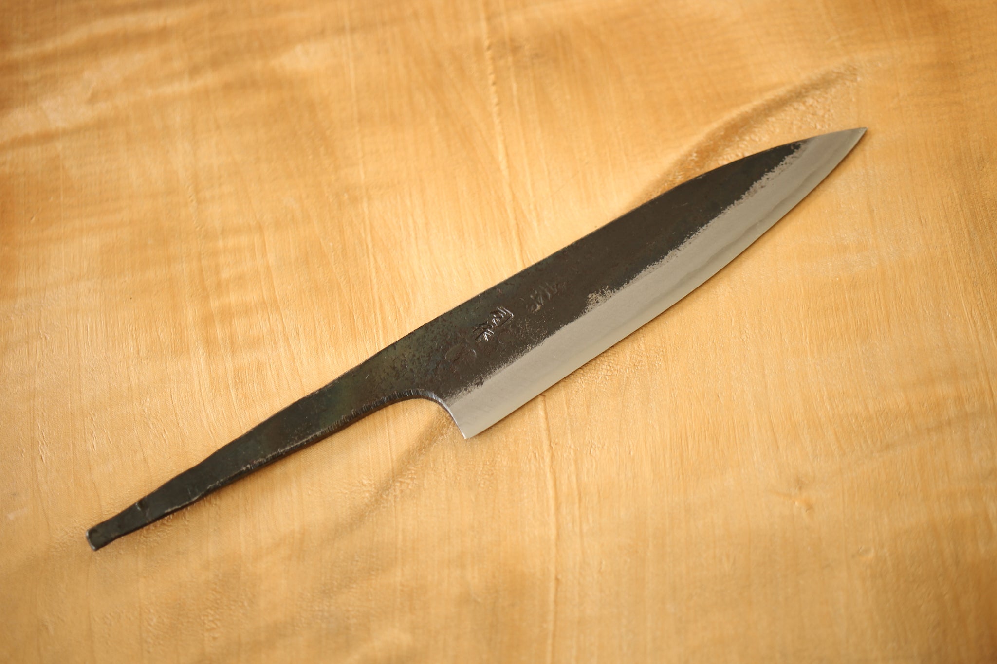 ibuki tanzo blank blade forged white #1 steel Tsukasa Kurouchi Petty knife 110mm