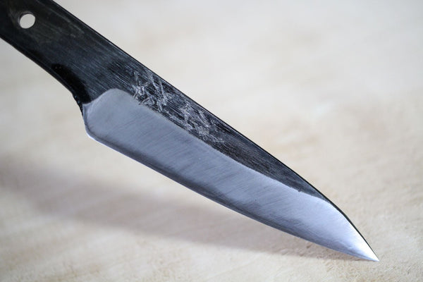 Shokei Blankoklinge Custom Messerherstellung Kurouchi weiß 2 Stahl Full Tang Messer 70mm