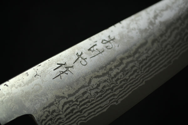 Nickel Damascus Hand forged Ginsan Okeya Kiritsuke Santoku knife blank blade 165mm