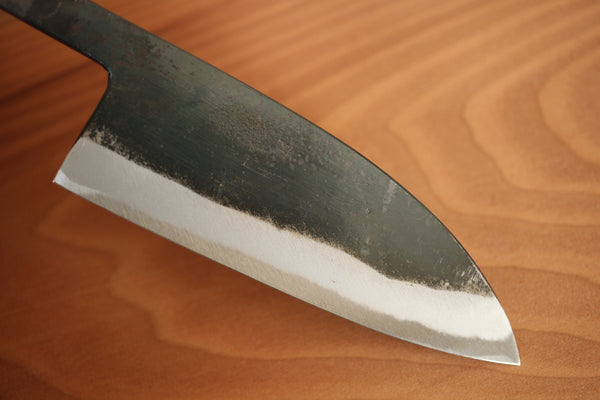 Daisuke blank blade Custom knife Making hand forged white 1 steel Kurouchi Santoku 110mm